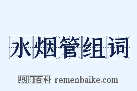 水烟管组词是什么意思的图片